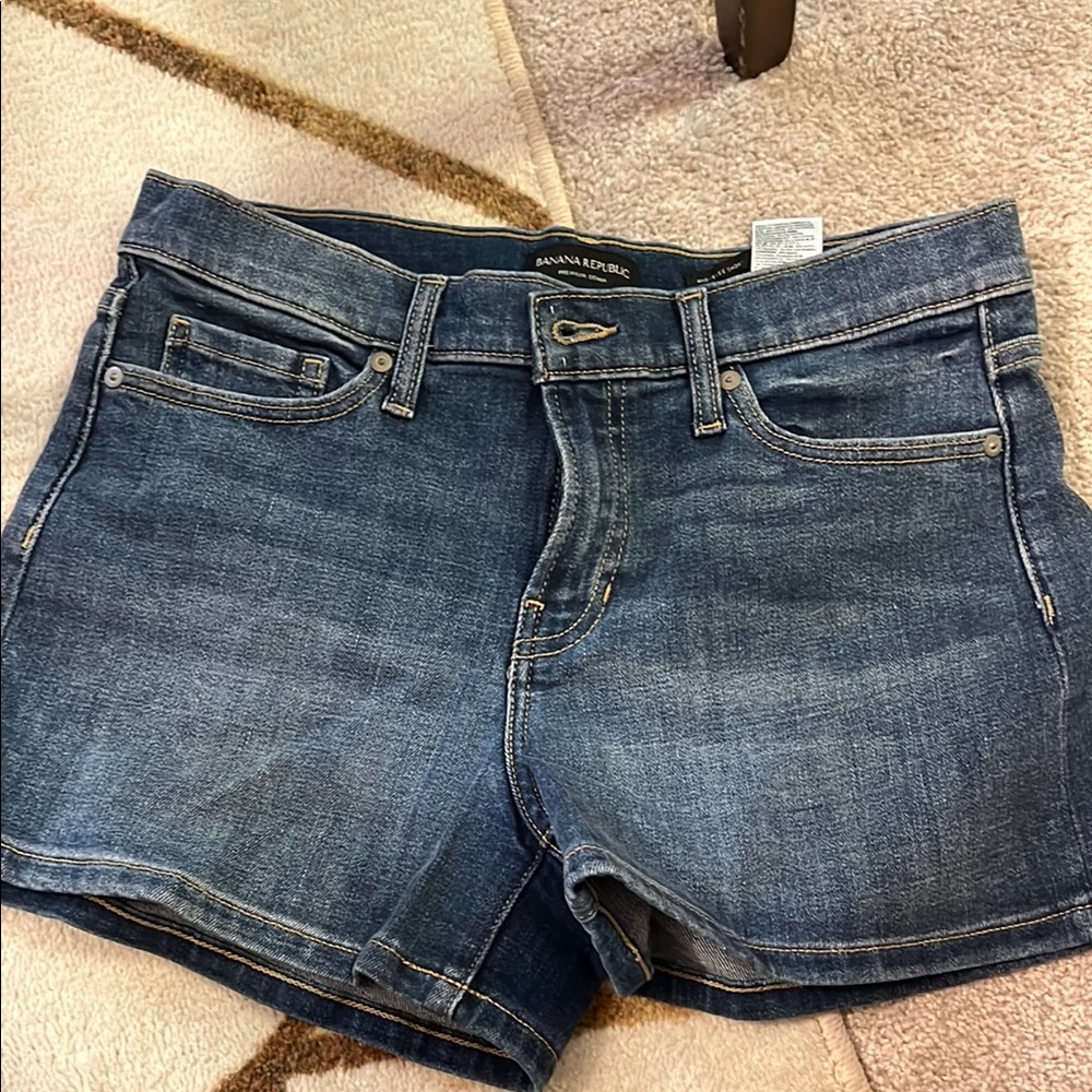 Banana Republic Dark Wash Denim Shorts